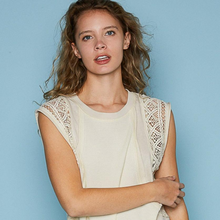 Oversized Crochet Top - Cream