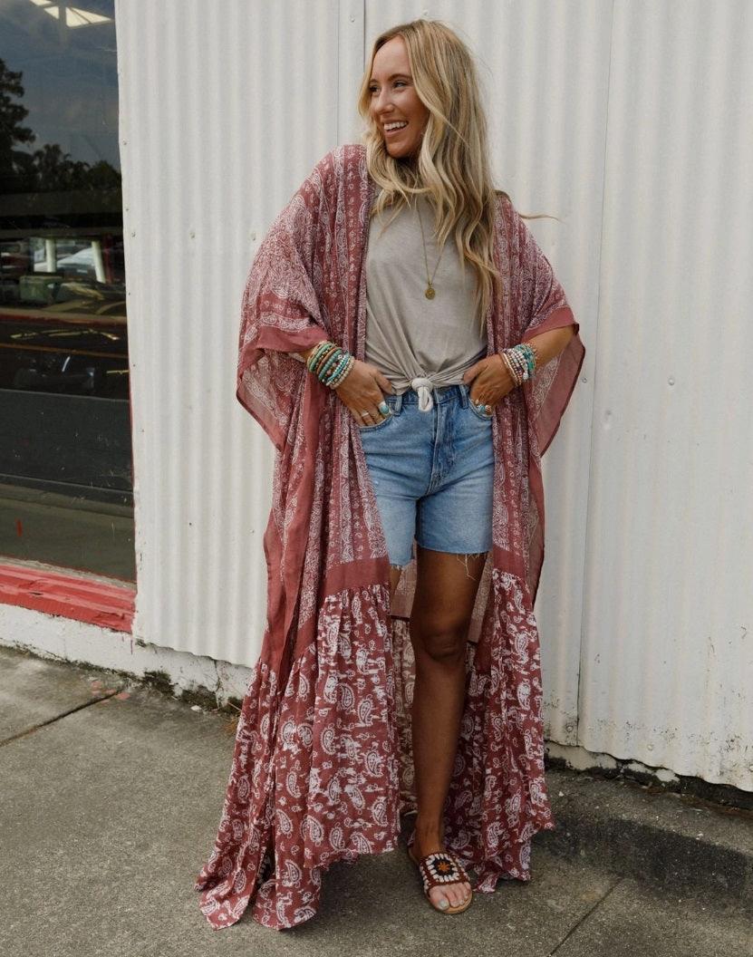 Paisley Tapestry Red Duster 