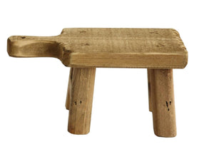 Pedestal Wood Stool Shape