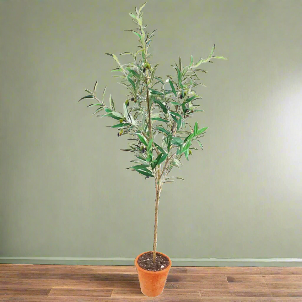 Piazza Potted Olive Tree Faux Plant Decor