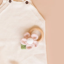 Pink Flower Baby Teether & Rattle