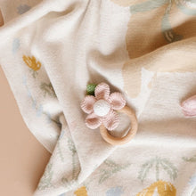 Pink Flower Baby Teether & Rattle