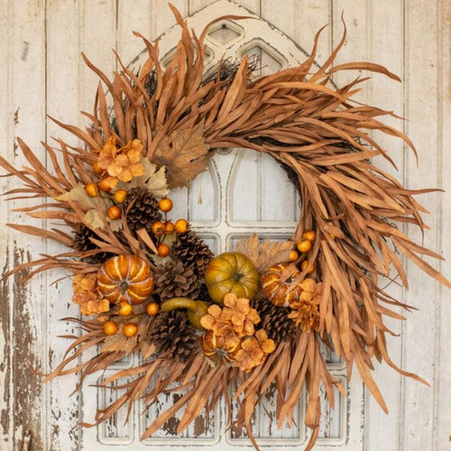 Pumpkin & Rust Eva Wreath