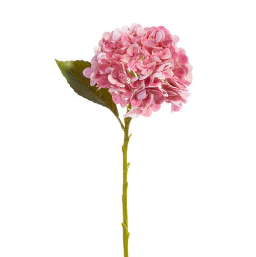 Real Touch Pink Hydrangea STem