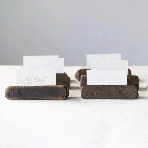 Reclaimed Wood Placecard Holder