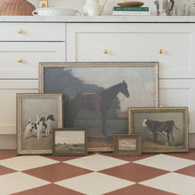 Saddled Horse Framed Antique Art pic 5