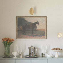 Saddled Horse Framed Antique Art pic 7
