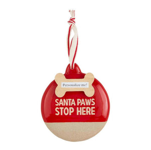 Santa Paws Dog Ornament