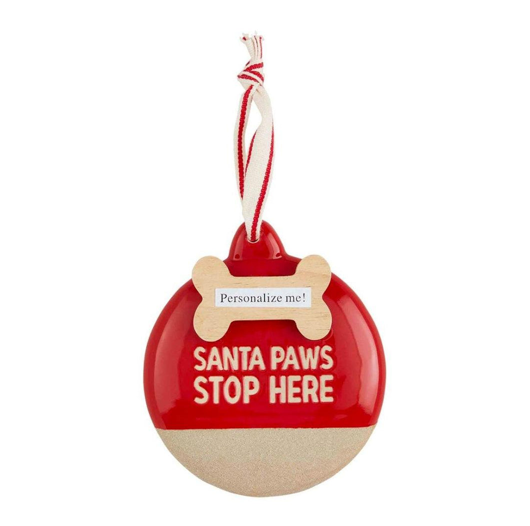 Santa Paws Dog Ornament