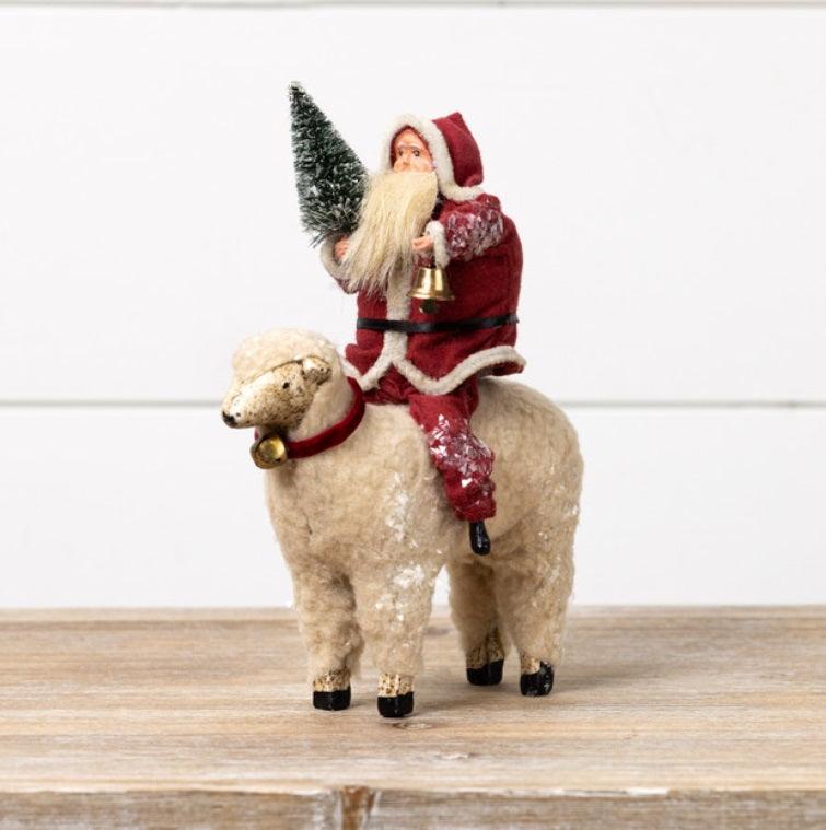 Santa on Sheep