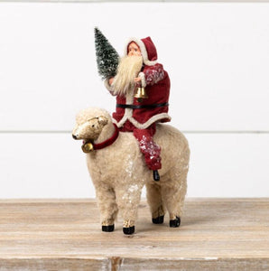 Santa on Sheep
