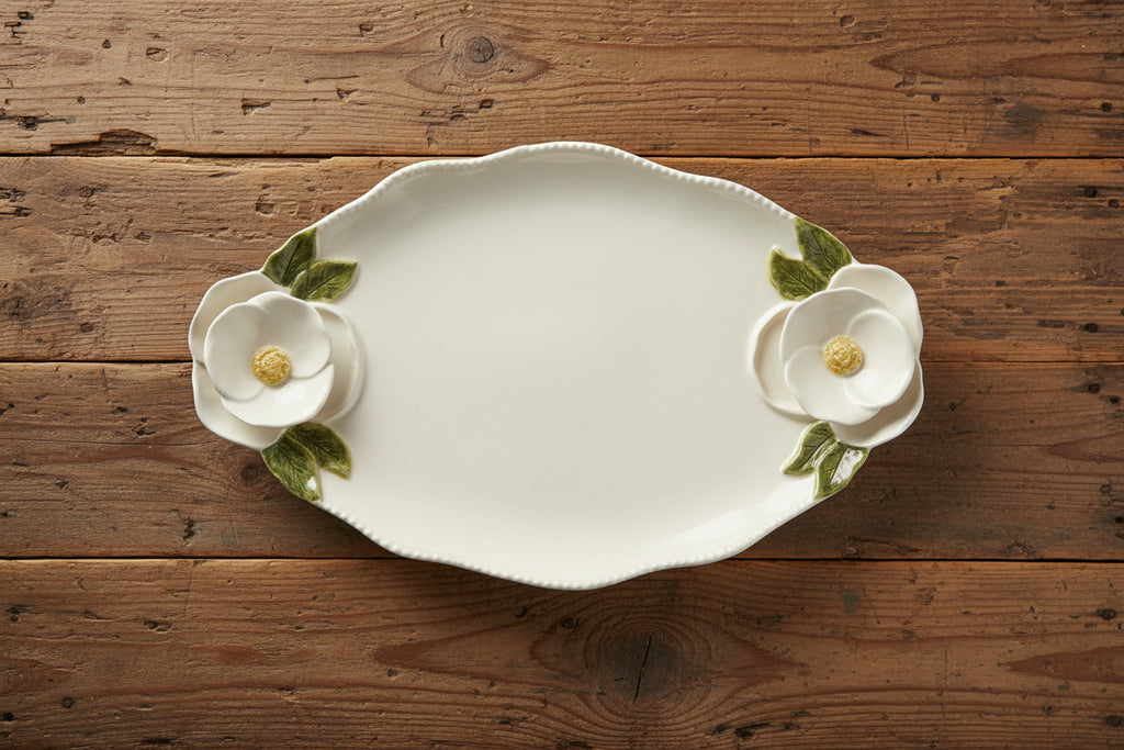Flower Handle Platter