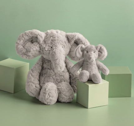 Elephant Mom Baby Plush