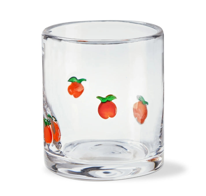 Peach Double Old Fashioned Glass
