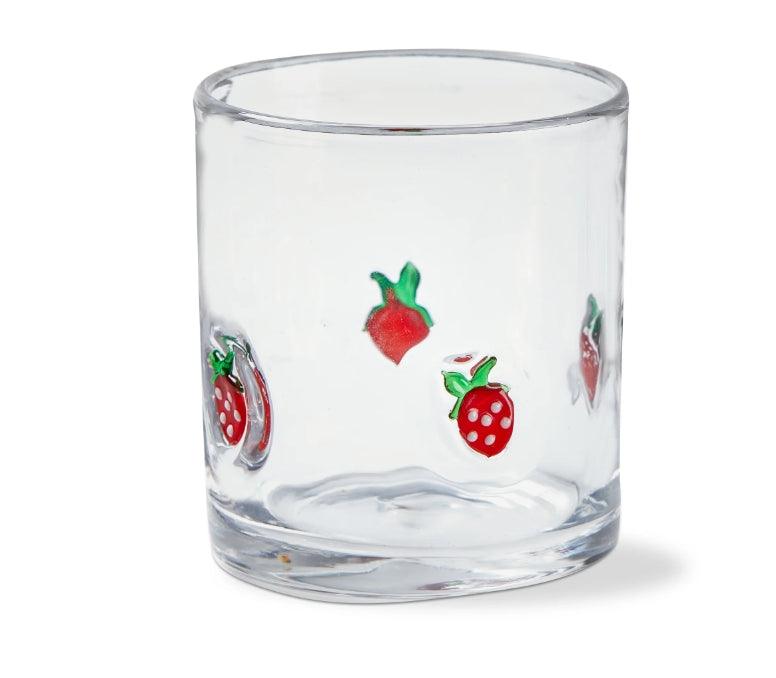 Strawberry Double Old Fashioned Glass