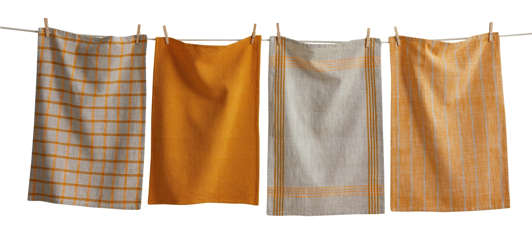 Canyon Woven Dishtowel S/4 Ochre