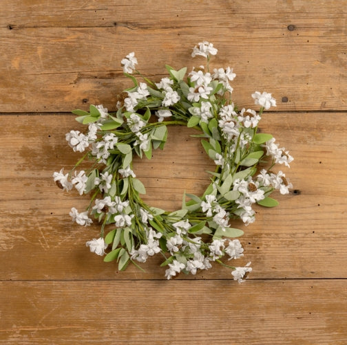 14" Cream Mini Daisy Candle Ring