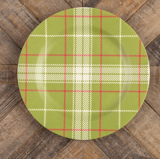 Red & Green Plaid Charger