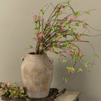 37" Pink Boxwood & Wildflower Vine Spray