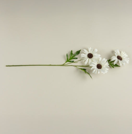 33" White Daisy Spray