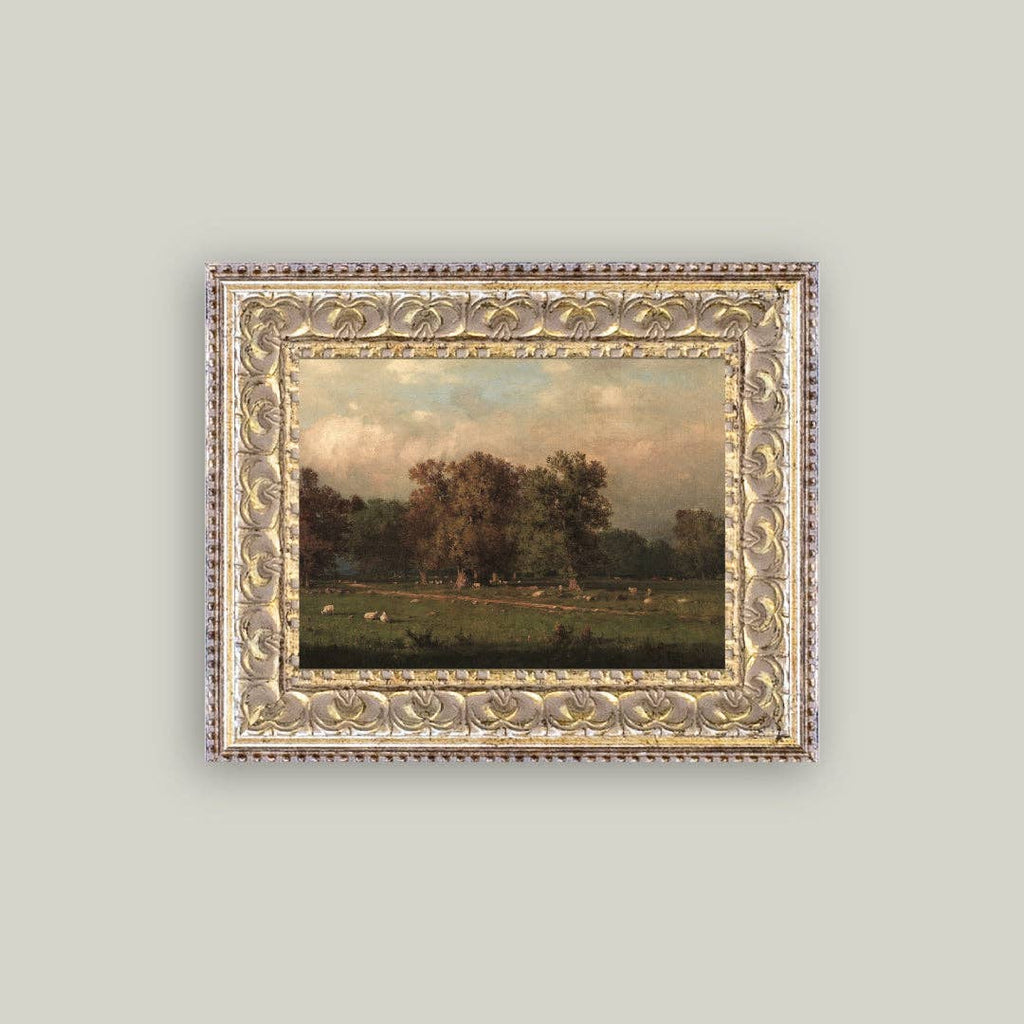 Sheep Farm Framed Antique Art pic 2