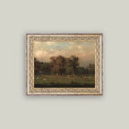 Sheep Farm Framed Antique Art pic 3