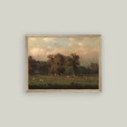 Sheep Farm Framed Antique Art pic 4