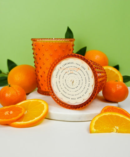 Sicilian Orange Hobnail Candle