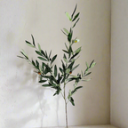Spanish Olive Branch - Single Stem Faux Plant
