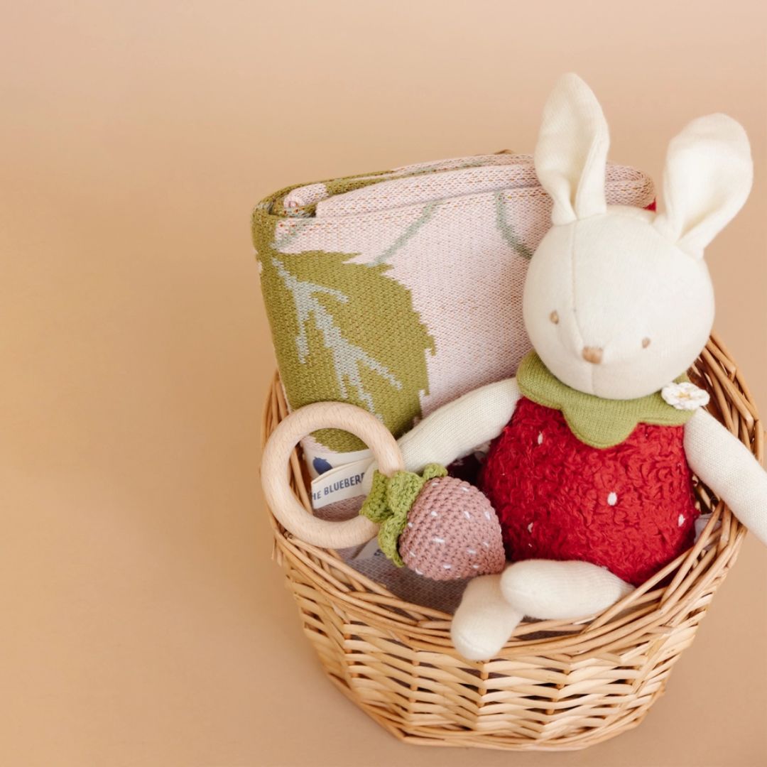 Spring Bunny Strawberry Stuffed Toy
