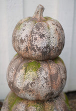 Stacked Faux Concrete Pumpkins