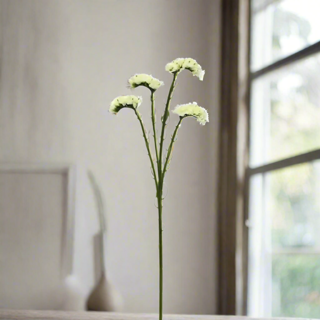 Statice White - Single Stem Faux Flower