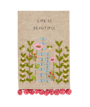 Bloom Embroidered Floral Towel