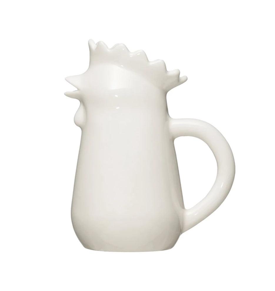 Stoneware Chicken Creamer