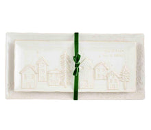 White Christmas Tray Set