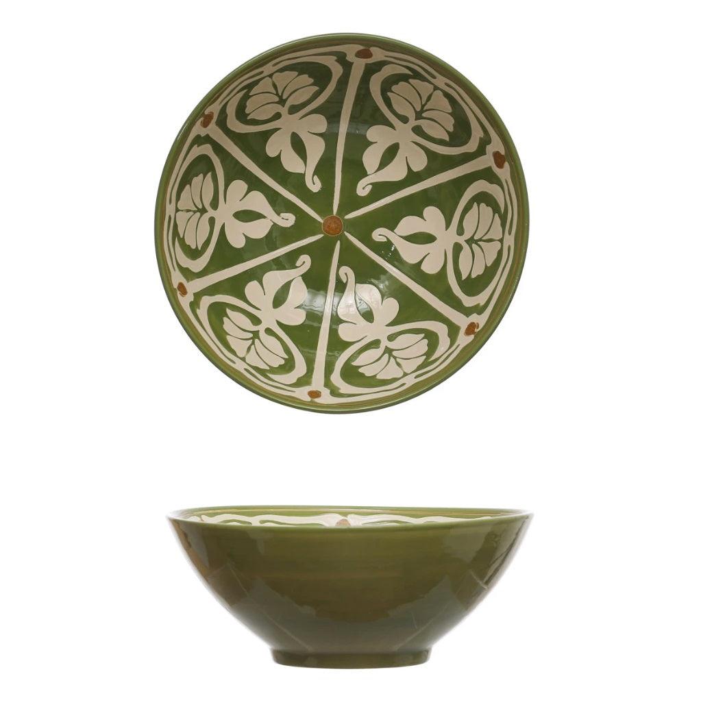 Green & Brown Serving Bowls