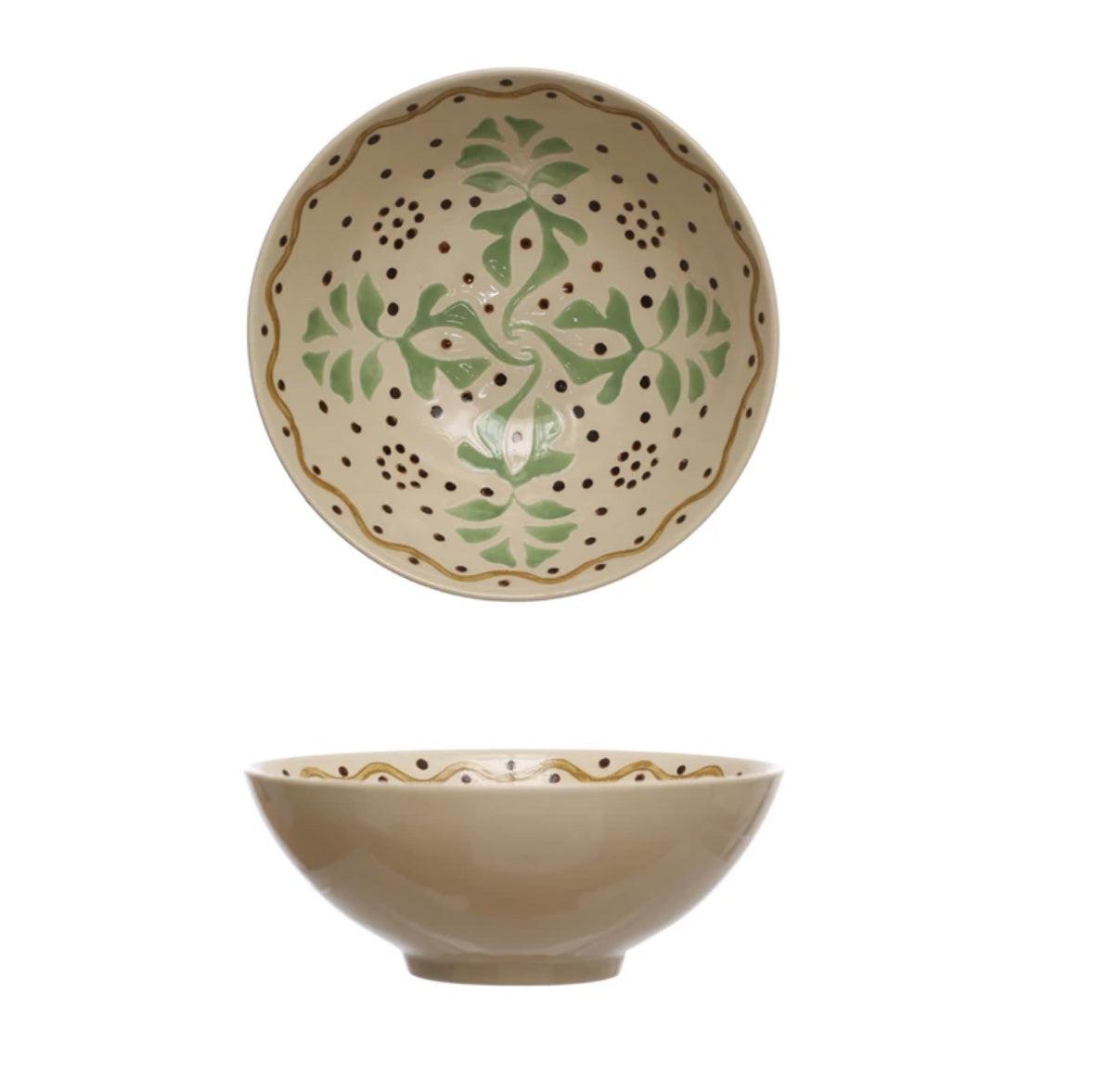 Green & Brown Serving Bowls