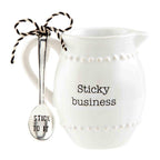 Syrup Pitcher & Spoon Set