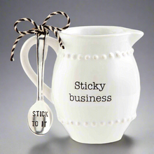 Syrup Pitcher & Spoon Set