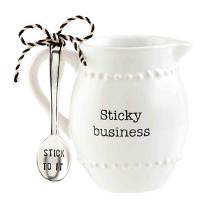 Syrup Pitcher & Spoon Set