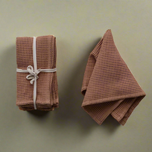 Terracotta Waffle Napkins Set