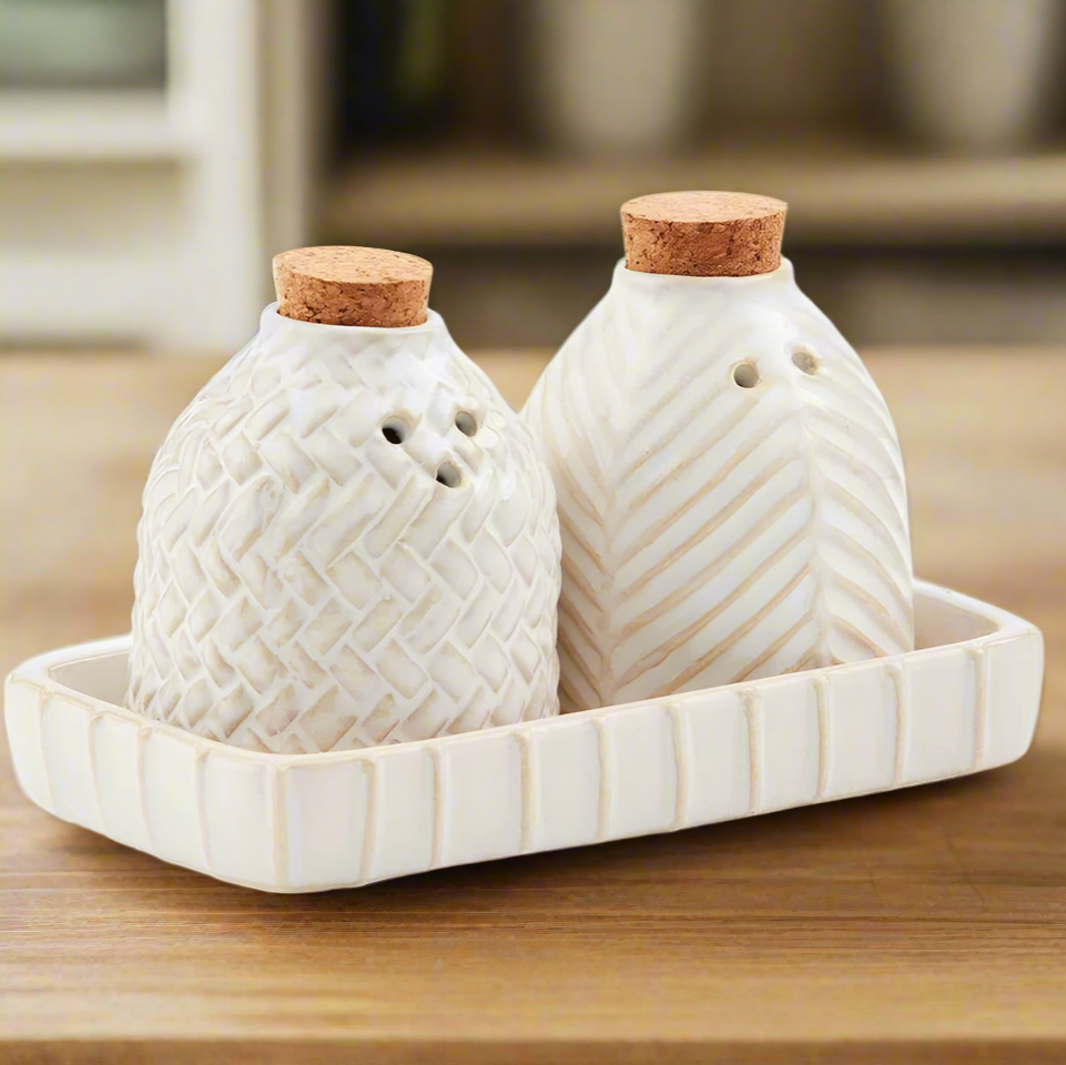 Textured Salt & Pepper Set
