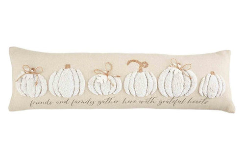 Grateful Hearts Pumpkin Pillow