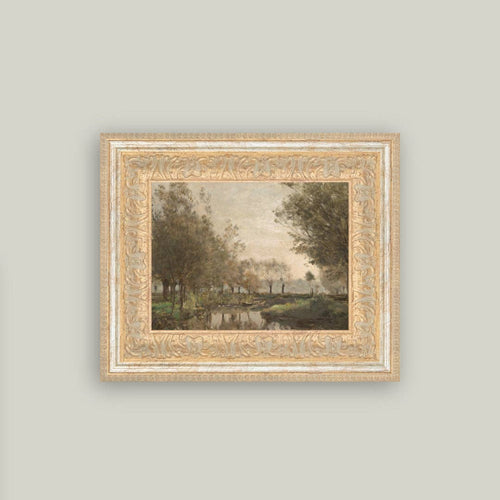 The Creek Framed Antique Art - 24