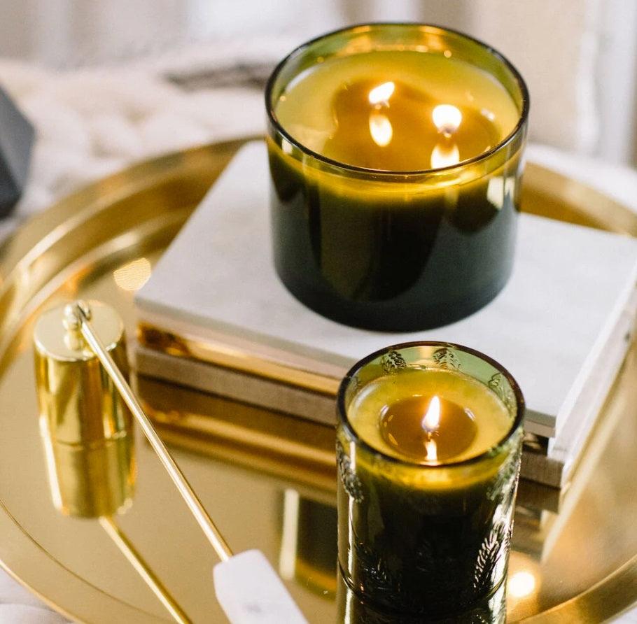 Frasier Fir Green Glass Candle