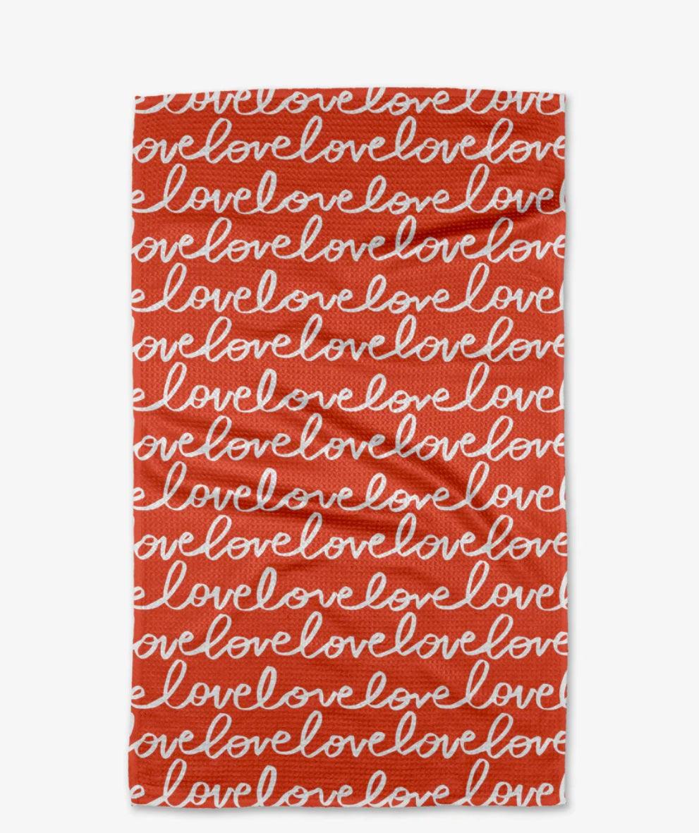 Geometry Infinite Love Tea Towel