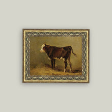 Vintage Calf Framed Antique Art 2