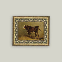 Vintage Calf Framed Antique Art 3
