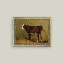 Vintage Calf Framed Antique Art 4