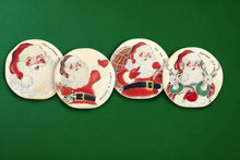 Vintage Santa Coaster Set